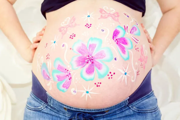 Pintura barriga grávida em Guarulhos